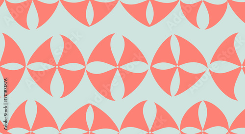 Abstract Coral Ornament Seamless Pattern Pastel Backdrop Design