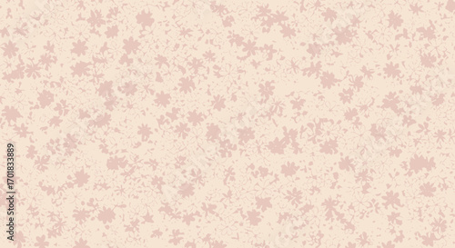 Delicate Floral Pattern In Soft Pink Hues For Textile Design