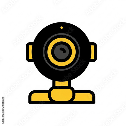 Vector art of webcam icon