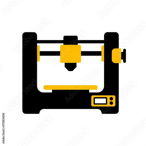 Vector art of 3d printer icon