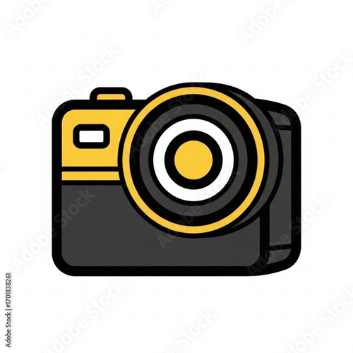 Vector art of digital camera icon