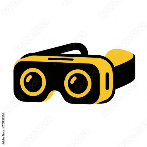 Vector art of virtual reality headset icon