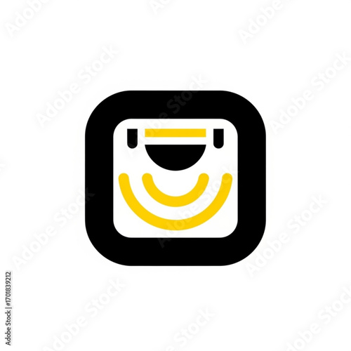 Vector art of robot vacuum cleaner icon