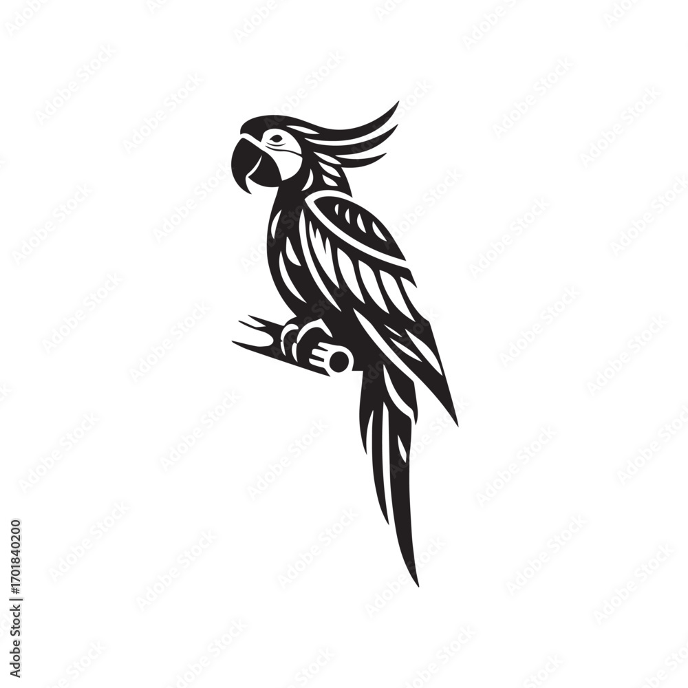 Fototapeta premium macaw vector illustration