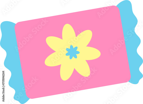 sweet colorful candy cartoon