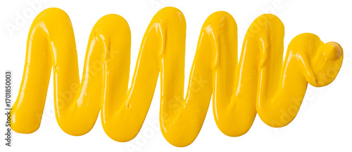 Isolated cheese sauce spread on a white background