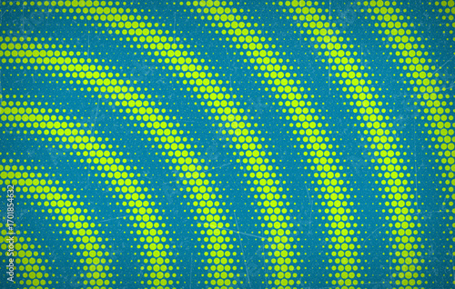 Grunge halftone gradient background. Faded grit noise texture. Colorful wallpaper. Retro pixelated backdrop. Anime or manga style comic overlay. Vector graphic design textured Grunge scratch template.