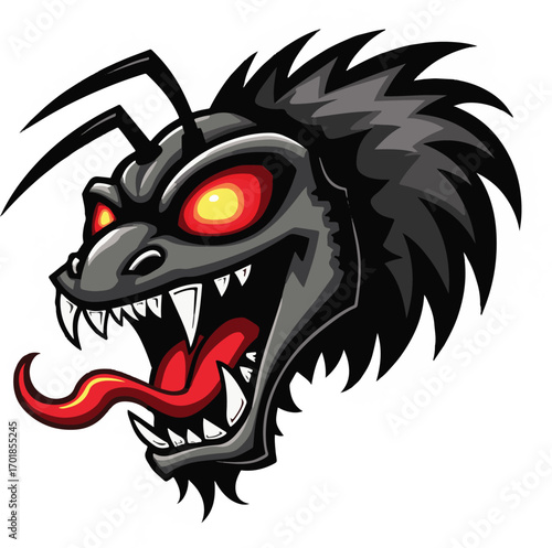 black ant head vector file 