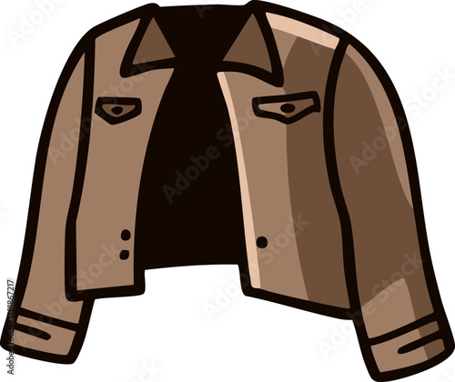 vector illustration of a jacket