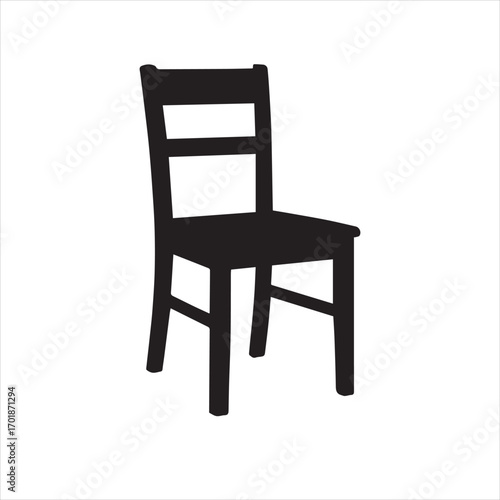 Isolated antique wooden classic chair on a transparent background.