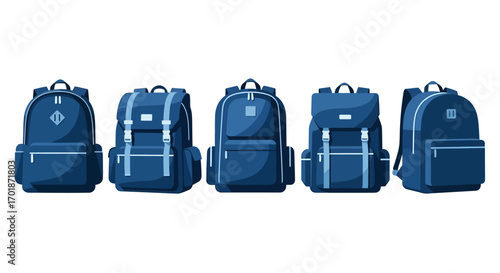 A Collection of Stylish and Practical Blue Backpacks Perfect for Everyday Adventures and Travel Needs