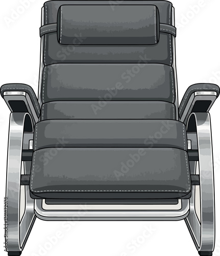 Modern Recliner Chair Illustration
