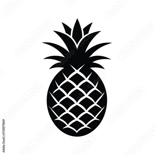 vector illustration of a fresh pineapple