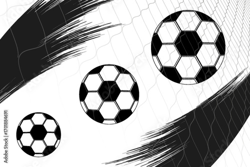 Soccer Ball Football Bounce Doodle Drawing Illustration Vector Icon
