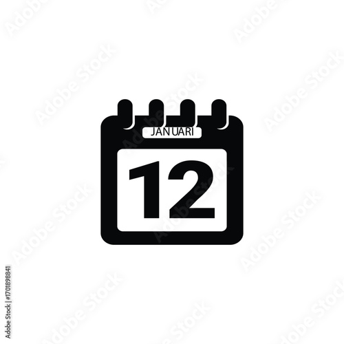 : 12 Januari calender icon