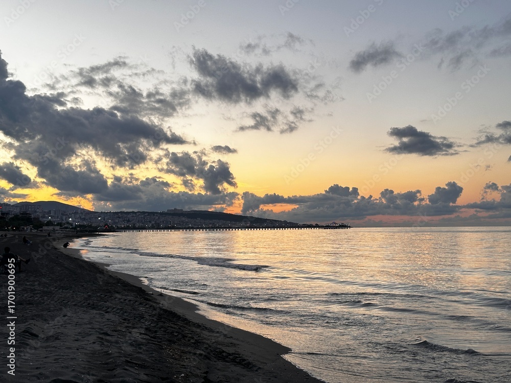 Fototapeta premium sunset on the beach