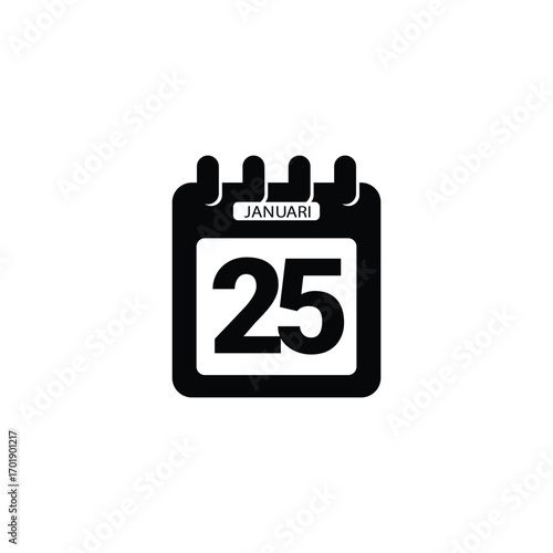 : 25 Januari calender icon