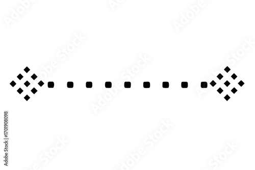 Dotted line element regular dot pattern minimal graphic  