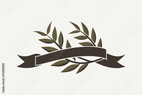 Ribbon shaped like willow leaf swaying in breeze