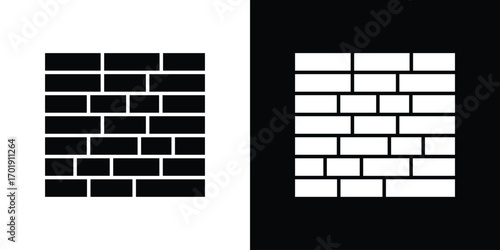 Wall icon symbol for templates, web design and infographics