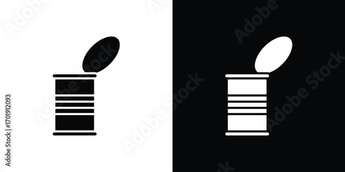 Tin can icon symbol for templates, web design and infographics