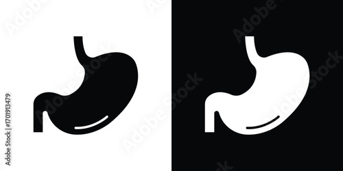 Stomach icon symbol for templates, web design and infographics