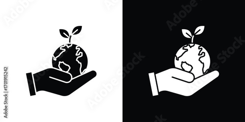 Save environment icon symbol for templates, web design and infographics