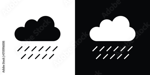Rainy icon symbol for templates, web design and infographics
