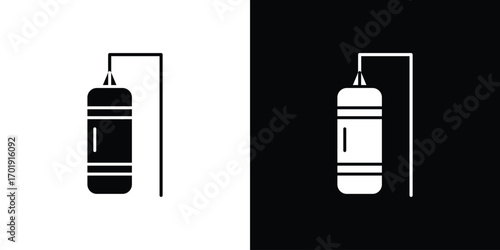 Punching bag icon symbol for templates, web design and infographics