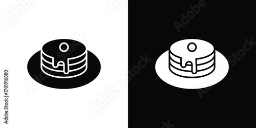 pancakes icon symbol for templates, web design and infographics