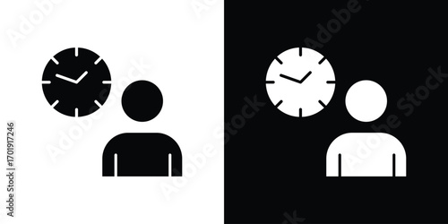 Office hours icon symbol for templates, web design and infographics