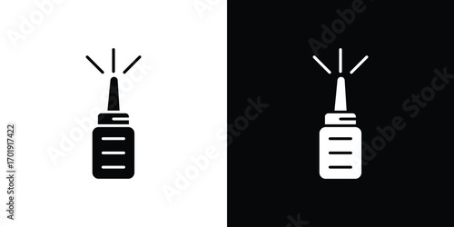 Nasal spray bottle icon symbol for templates, web design and infographics