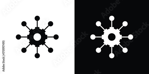 Multichannel marketing icon symbol for templates, web design and infographics