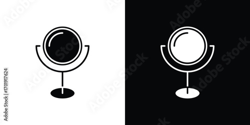 Mirror icon symbol for templates, web design and infographics