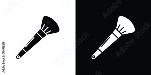Makeup brush icon symbol for templates, web design and infographics