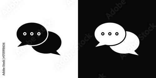 Live chat icon symbol for templates, web design and infographics