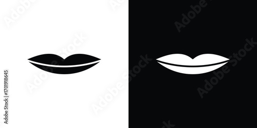 Lips icon symbol for templates, web design and infographics