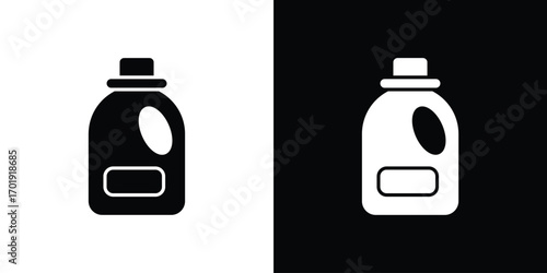 liquid detergent icon symbol for templates, web design and infographics