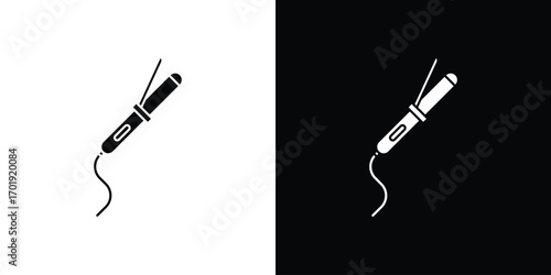 Hair curler icon symbol for templates, web design and infographics