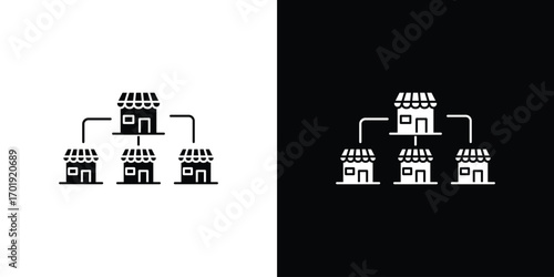 Franchise icon symbol for templates, web design and infographics