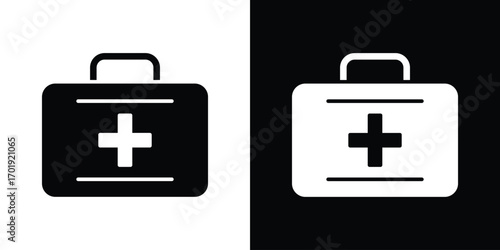 First aid box icon symbol for templates, web design and infographics