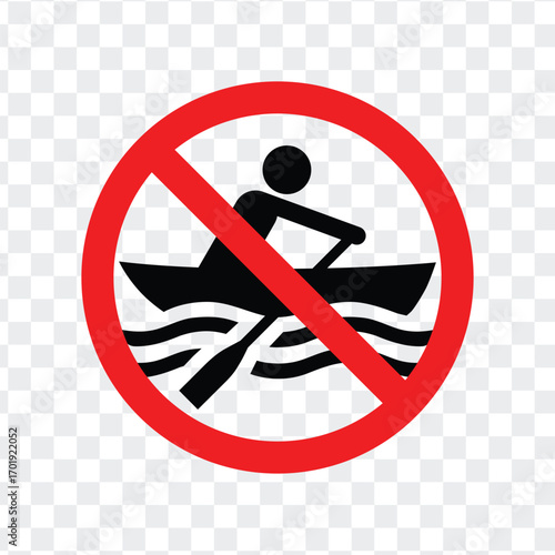 No Manually Powered Craft Prohibited Icon Transparent