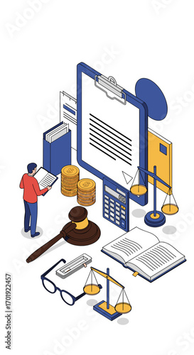 Legal document review and analysis for business contract compliance and financial auditing