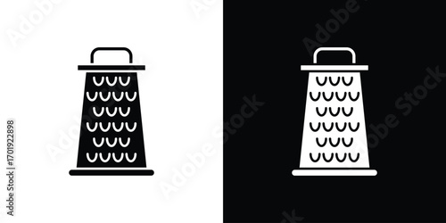 Cheese grater icon symbol for templates, web design and infographics