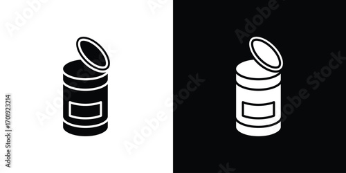 Canned food icon symbol for templates, web design and infographics