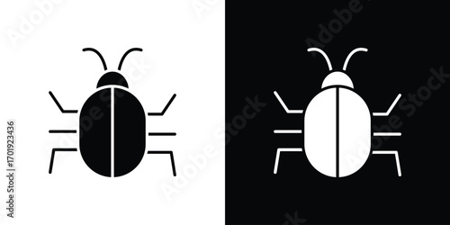 Bug icon symbol for templates, web design and infographics