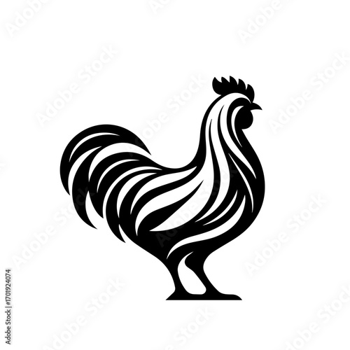 Farm Hen Vector Illustration – Domestic Poultry Design