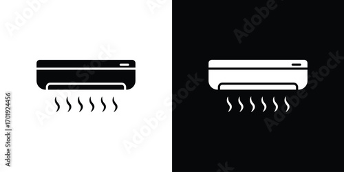 Air conditioner icon symbol for templates, web design and infographics