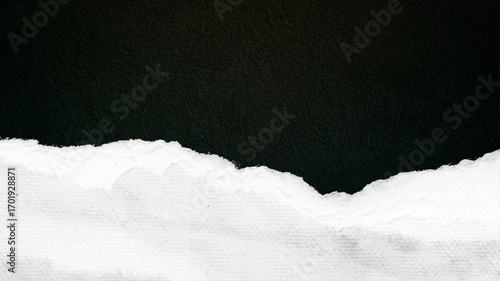 Wallpaper Mural Torn Paper Texture with Rough White Edge Against Dark Textured Background ripped paper white paper Torontodigital.ca