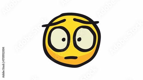 Set of animated emoticons part two. Transparent background